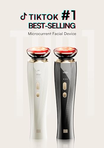 INIA 3-in-1 Red Light Therapy for Face and Neck Beauty Device for Puffiness & Skin Firming Skincare Tool (White) - Image 2