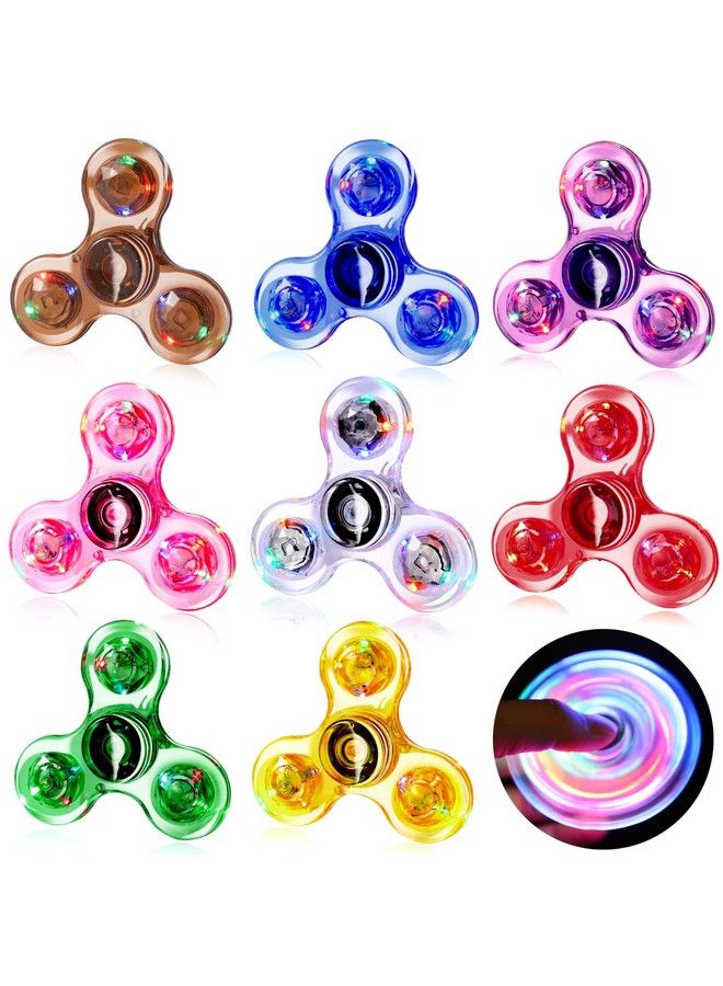 GIGILLI Fidget Spinners For Kids 8 Pack Birthday Party Favors Led Light Up Fidget Toys For Kids Adults Goodie Bag Stuffers Bulk Glow In The Dark Return Gifts Kids Classroom Prizes - Image 1