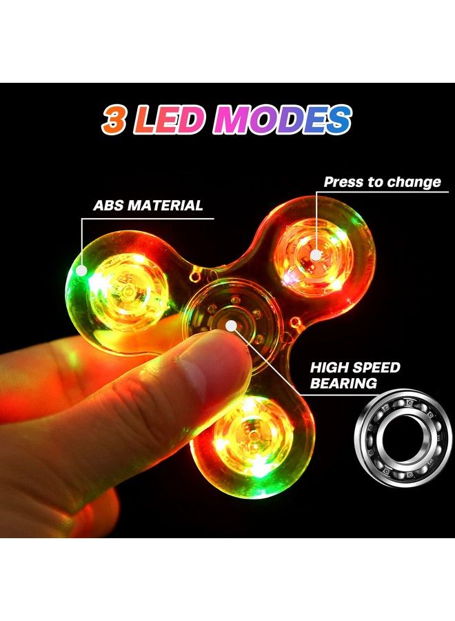 GIGILLI Fidget Spinners For Kids 8 Pack Birthday Party Favors Led Light Up Fidget Toys For Kids Adults Goodie Bag Stuffers Bulk Glow In The Dark Return Gifts Kids Classroom Prizes - Image 4