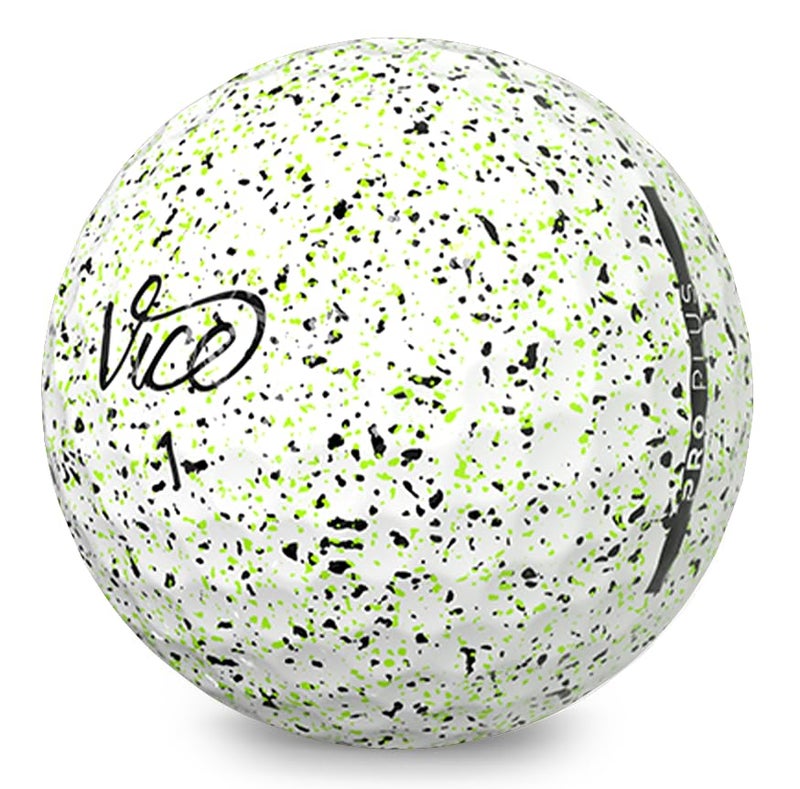 Vice Golf Vice Pro Plus Drip Version Golf Balls (Drip Lime/Black) - Image 3