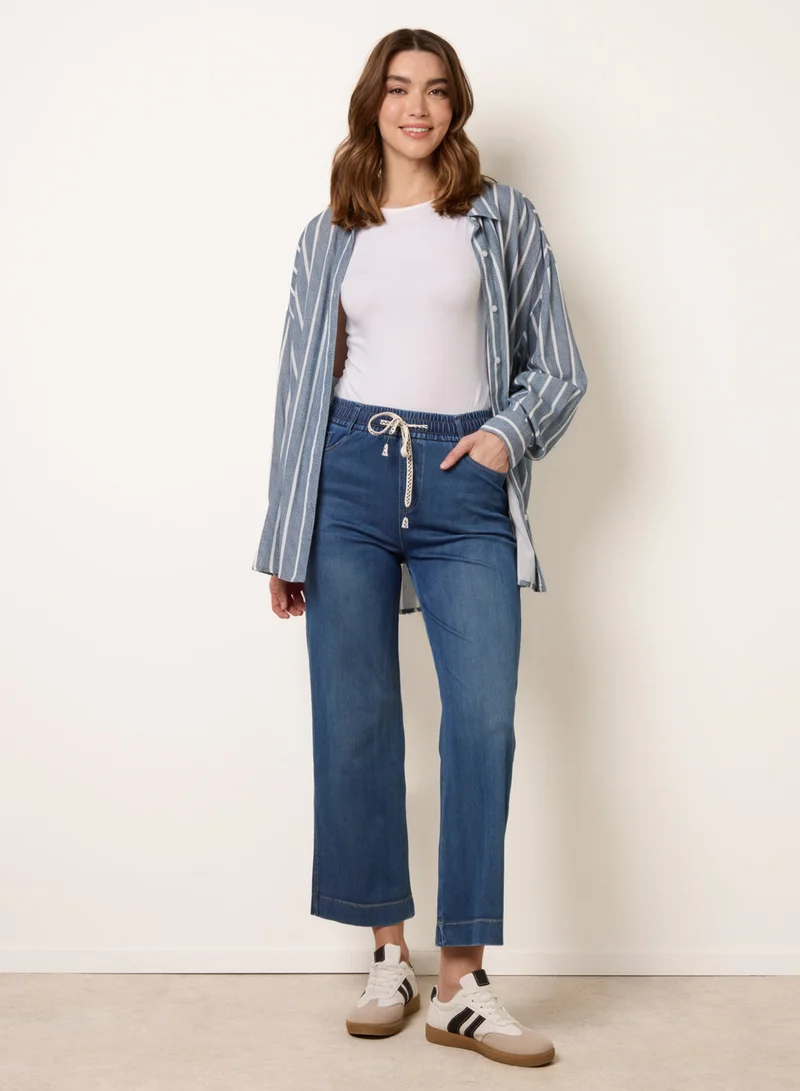 Blue Vanilla Elasticated Waist Jeans