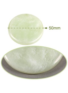 Bememo Eyelash Extension Jade Stone Glue Lashes Jade Stone Adhesive Pallet Fake Eye Lash Holder Base,Fake Eye Lash Makeup Tool 2 Inch (Green;4 Packs)  - Image 4