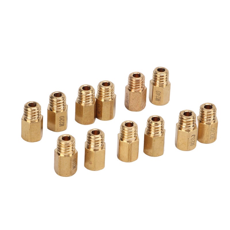 Carburetor Main Jet Kit 12Pcs Hex Type Brass Jets - Strong Compatibility Stable Performance for Mikuni VM TM TMX Carburetor Replacement Maintenance - Image 5