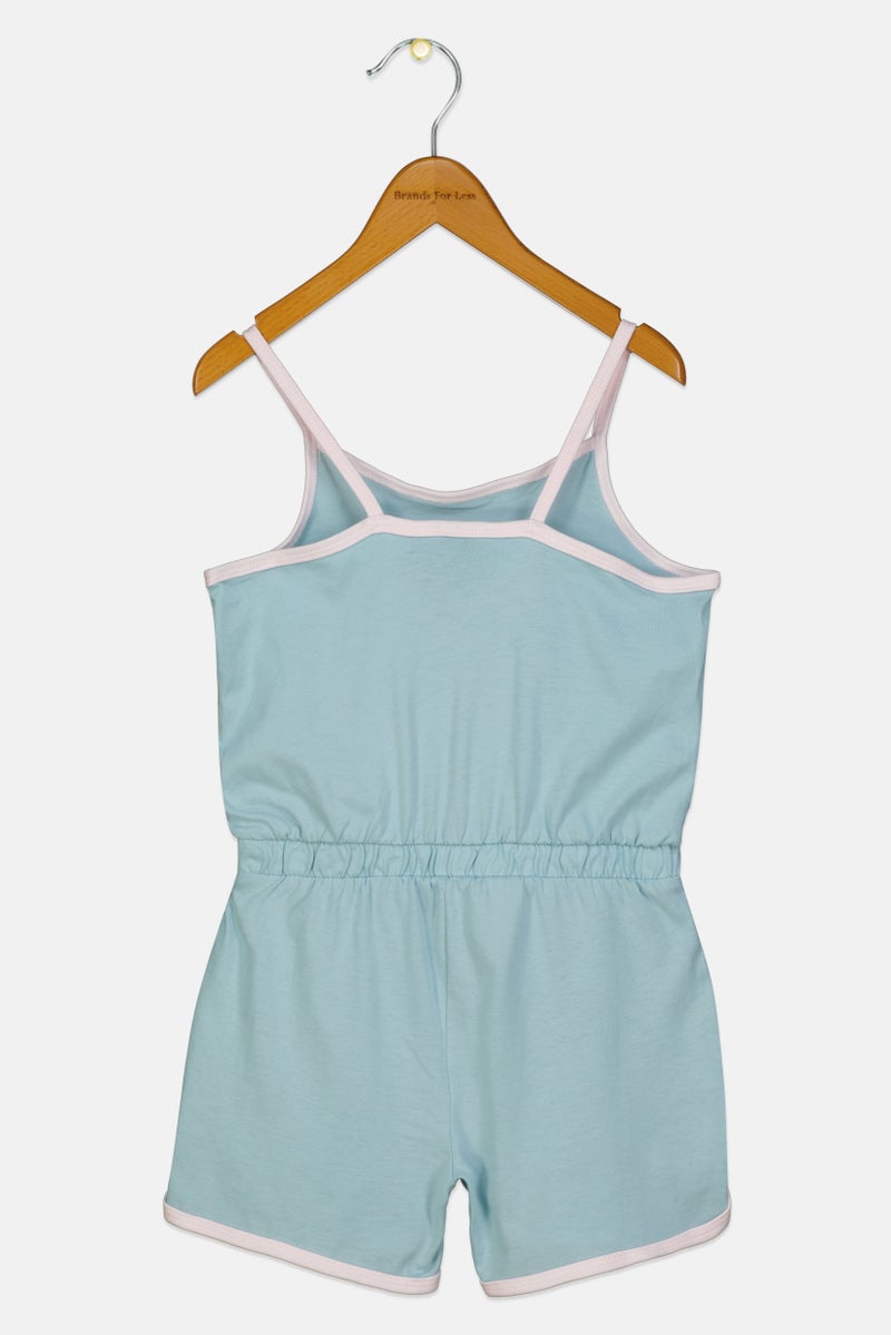 PUMA Kids Girl Sportswear Fit Sleeveless Outdoor Rompers, Light Turquoise - Image 2