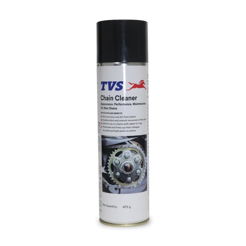 TVS Racing Chain Cleaner | for All Bikes | Motorbikes & Bicycles Spray | White - Image 1