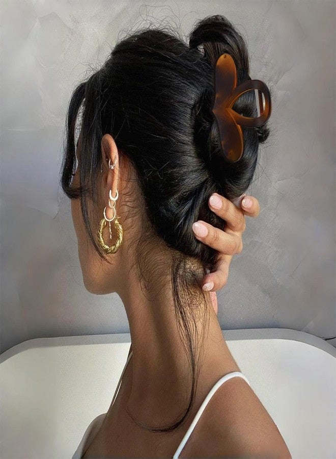 Outyua Medium Heart Claw Clips for Women Matte Nonslip Hair Clips Strong Hold Clip for Thick, Thin - Image 5