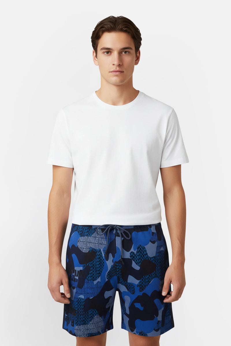 DKNY Men Regular Fit Camouflage Print Basic Shorts, Multicolor - Image 1