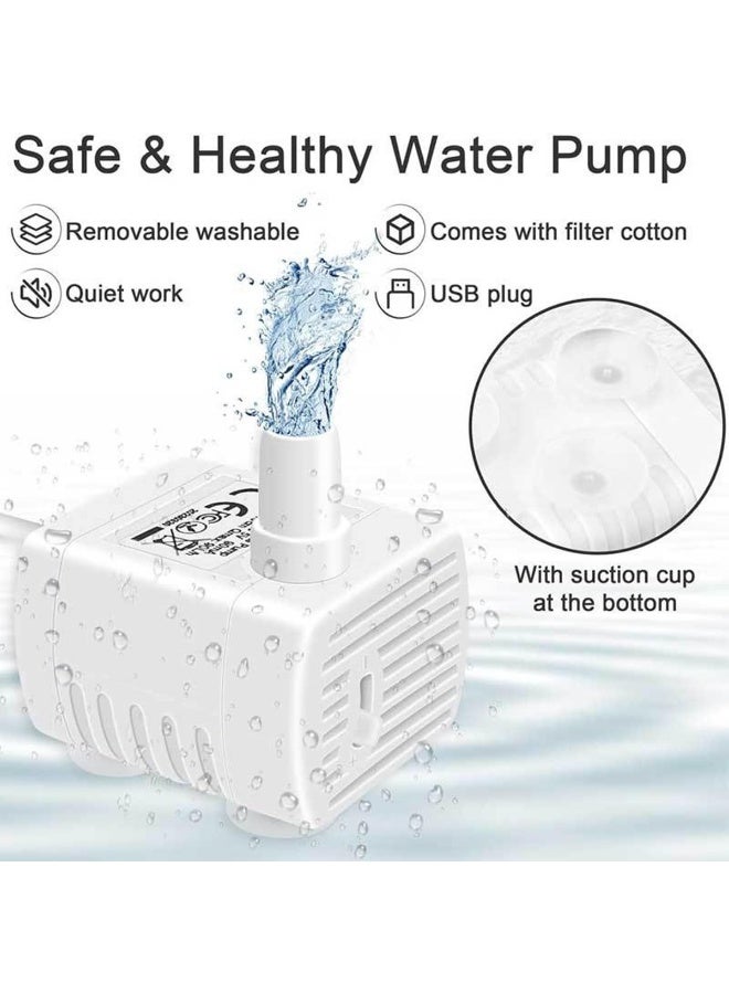 Mini USB Water Pump For Multiple Styles Pet Cat Water Fountain Auto Cat Dog Drinking Fountain Replacement Water Mute Pump Accessories - Image 4