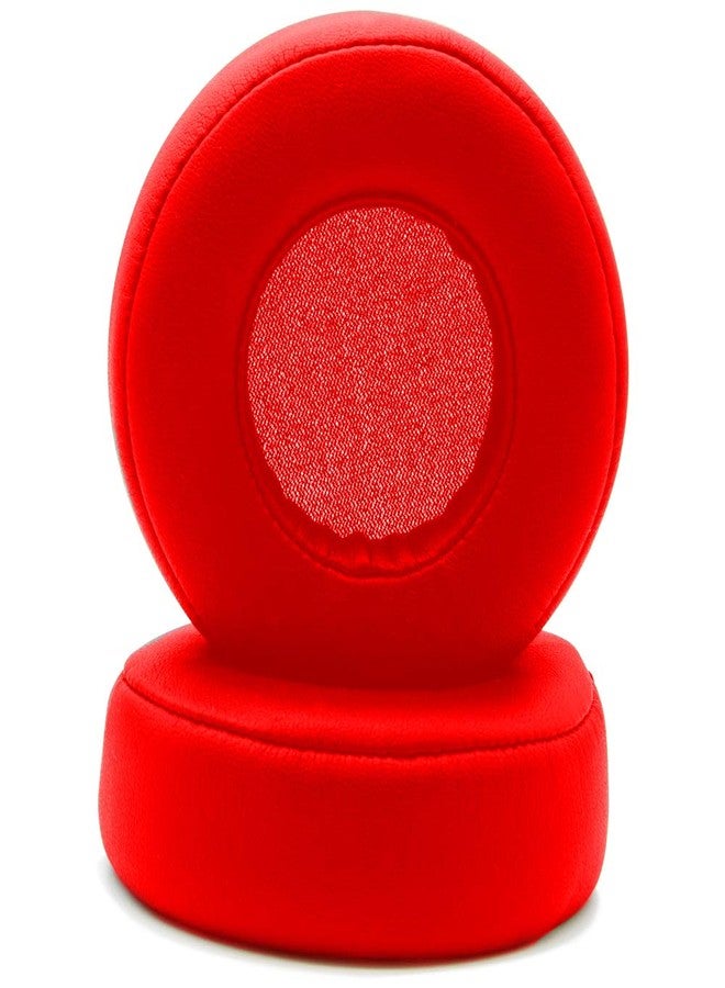 Mmobiel Replacement Earpads Compatible with Beats by Dr. Dre Pro Detox by MMOBIEL - Memory Foam & Protein PU Cushions - Soft Over-Ear Pads - Red - Image 2