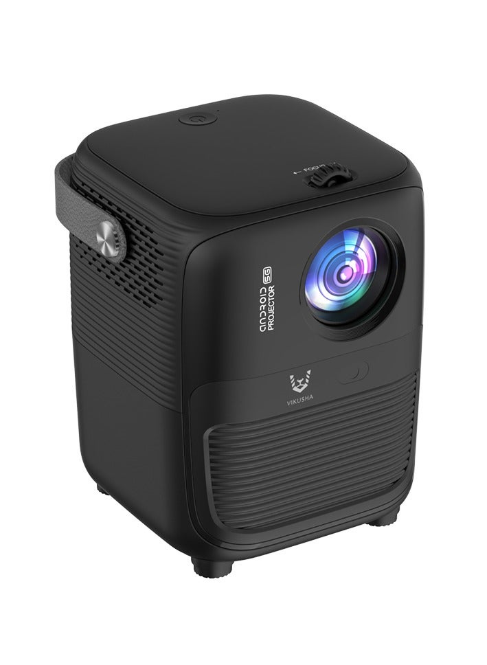 فيكوشا جهاز عرض أندرويد متعدد الوسائط 1080P HD 1200ANSI شاشة عرض ذكية واي فاي وبلوتوث HDMI لعبة تلفزيون منزلية مع جهاز تحكم عن بعد - Image 1