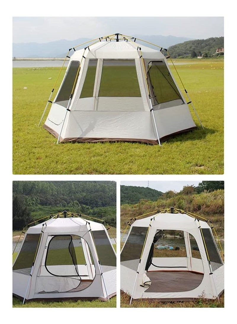 Toby's - Pop Up Tent 3-8 Person Beach Tent Sun Shelter Outdoor Camping Family Tent Instant Tent Easy Set Up - Image 1