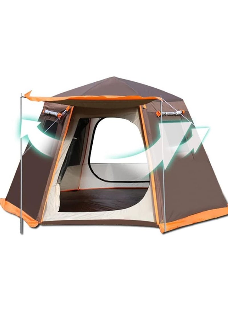 Toby's - Pop Up Tent 3-8 Person Beach Tent Sun Shelter Outdoor Camping Family Tent Instant Tent Easy Set Up - Image 1
