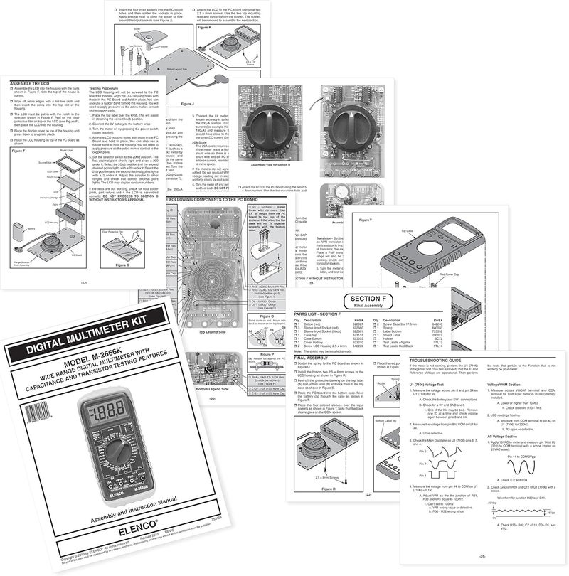 Elenco - Deluxe Full Function Digital Multimeter Kit [ M-2666K ] - Image 4