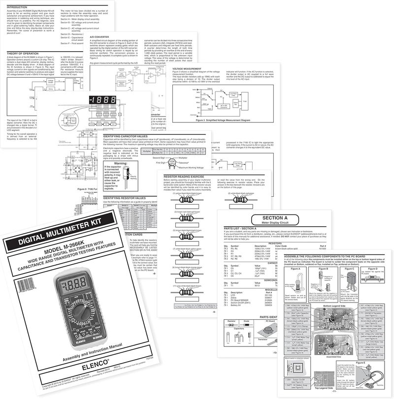 Elenco - Deluxe Full Function Digital Multimeter Kit [ M-2666K ] - Image 3