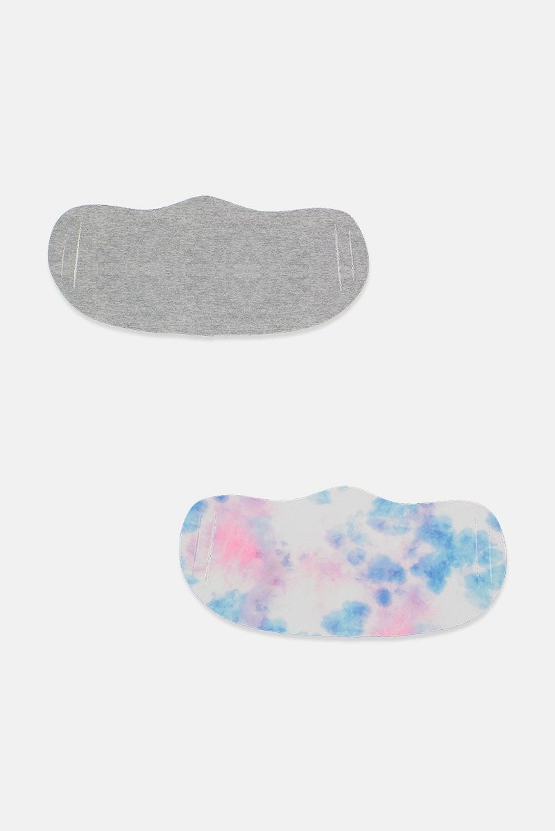 TOPMAN Men 2Pc Textured Mask, Multicolor - Image 1