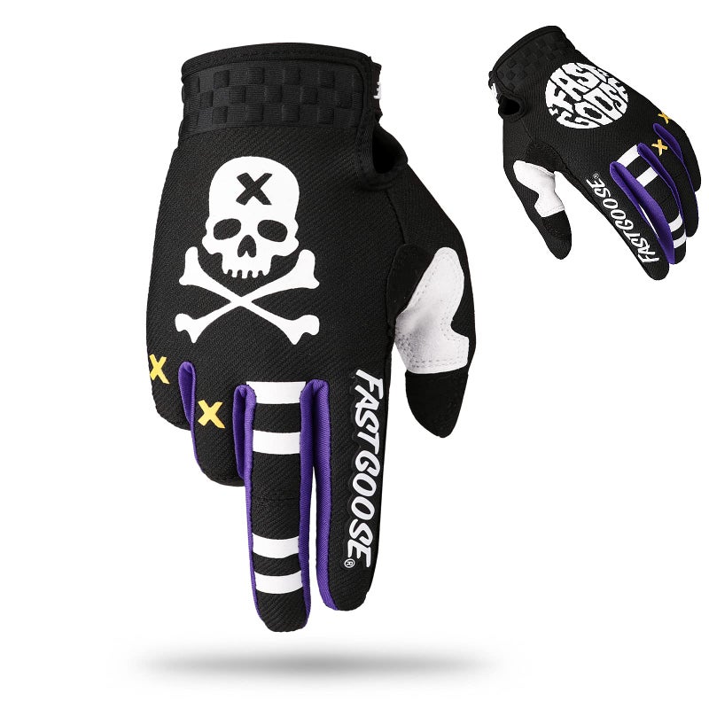 FASTGOOSE Dirt Bike Motocross Gloves - Motorbike Riding Bike Gloves for Off Road Racing & Sports (Black, Large) - Image 1