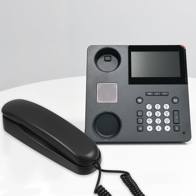 Black Retro Wall Mounted Corded Landline Telephone for Home Office Hotel Use - Image 4