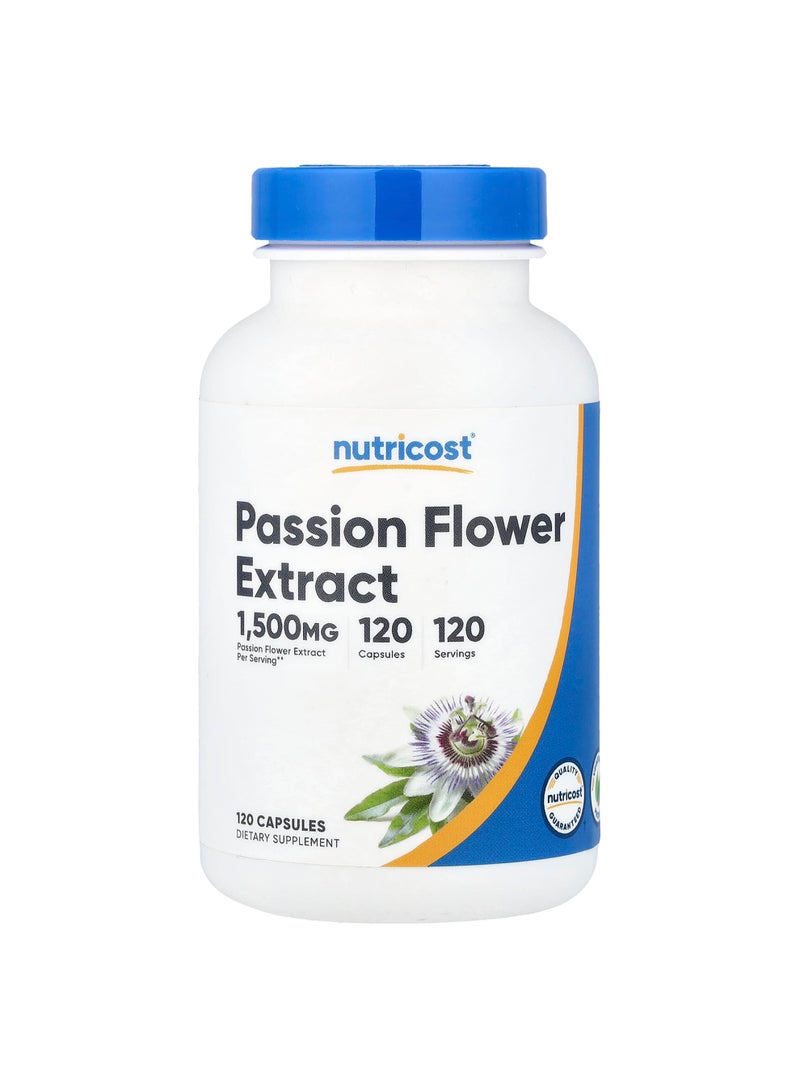 Passion Flower Extract, 1,500 mg, 120 Capsules