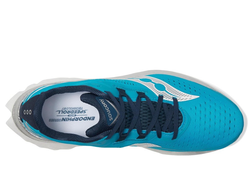 Saucony Men's Endorphin Speed 4 Sneaker, VIZIBLUE/Navy, 8.5 - Image 2