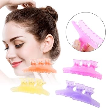 Betued Butterfly Holding Hair Clip Section Hair Claw Clip Hairdressing Tool 12 PiecesSet 2 - Image 5