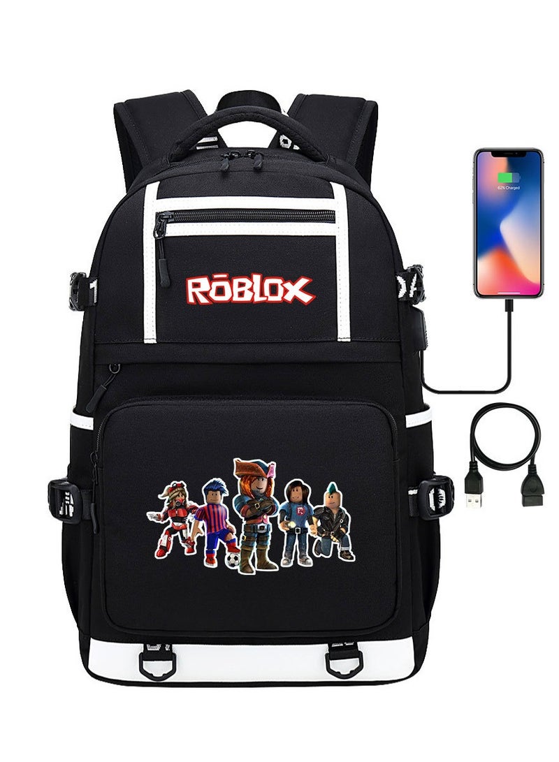 ROBLOX Printed Youth Large Capacity Men's and Women's Shoulders