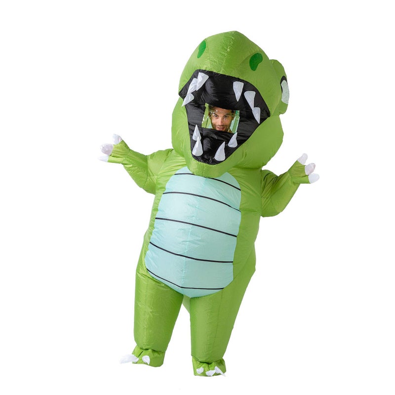 New Dinosaur Inflatable Clothing Children's Day Straight Walking Figure Dinosaur Inflatable Clothing Spot Quick Hair - Image 3