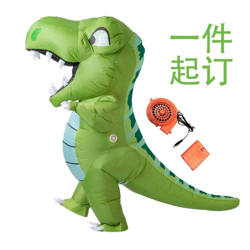 New Dinosaur Inflatable Clothing Children's Day Straight Walking Figure Dinosaur Inflatable Clothing Spot Quick Hair - Image 2