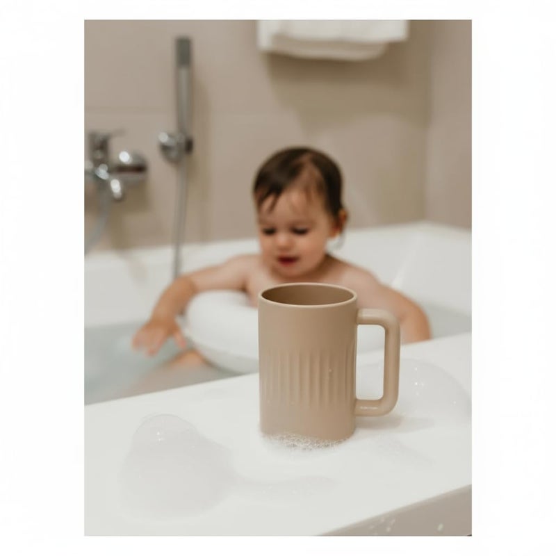 Tiipi Bath Toy Storage - 2 Piece Baby Bathtub Toy Holder With Removable Base For Draining - 1 Silicone rinse cup Drying -Bathroom Toy Organizer for Baby Bath toys Outside Tube (Bath Buddy Toy Storage) - Image 3