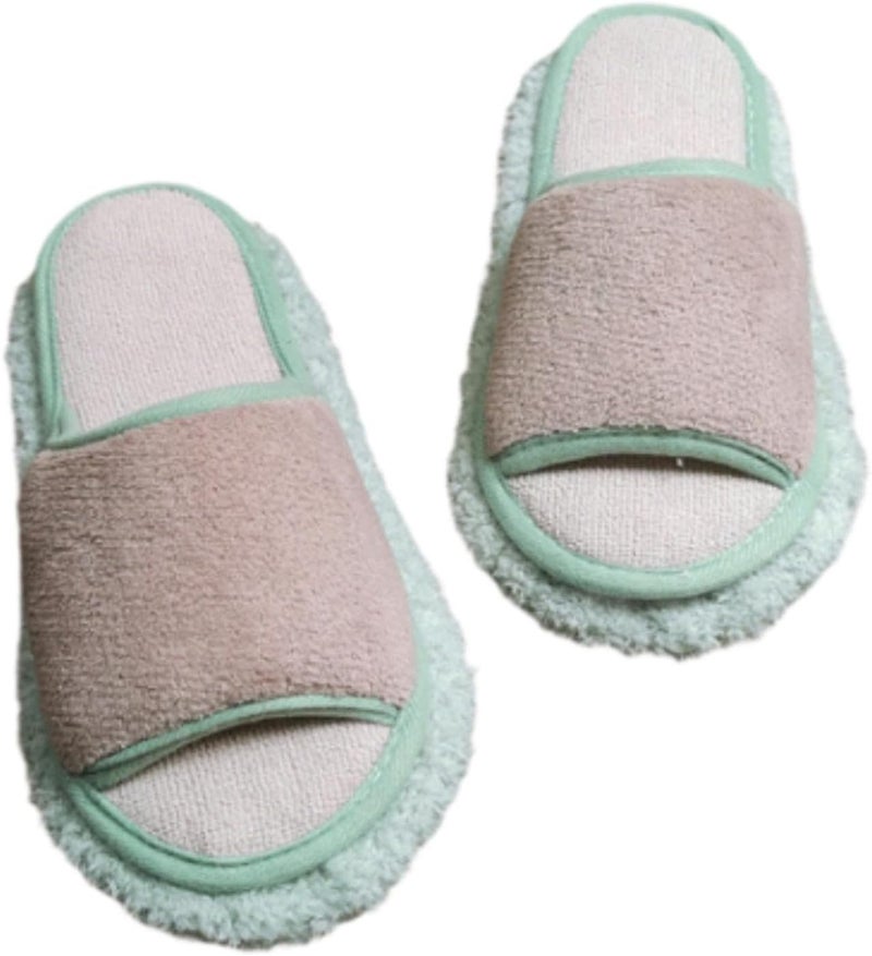 Generic Dusting Slippers for Effortless Home Cleaning, 26.5cm, Khaki Green - Image 1