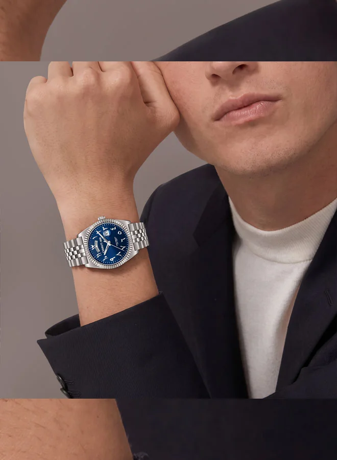 CERRUTI 1881 Blue Chienti Blue Dial, Stainless Steel Bracelet, Analog Watch for Men, 41mm for Men | Best Price UAE