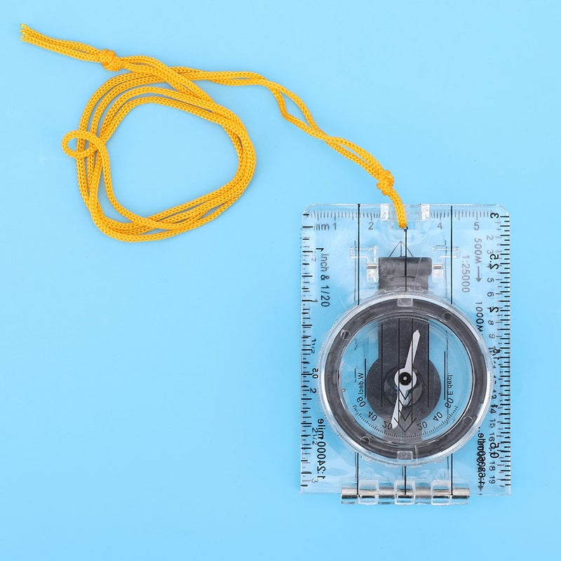 Foldable Map Compass Multifunctional Transparent Acrylic Outdoors Tool for Camping Hiking - Image 5