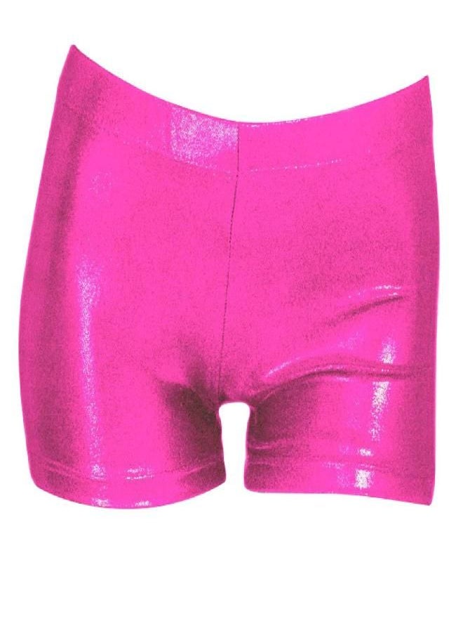 zizi Aosva Little Big Girls' Sparkle Dance Tumbling Athletic Gymnastics Short 2-14Years Rosered  - Image 1