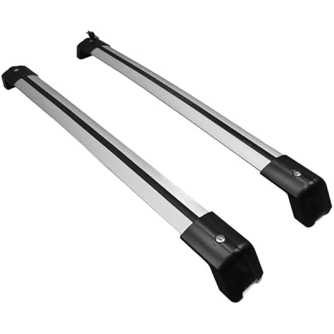 rayihni Roof Rack Cross, Aluminum Roof Cargo Carrier, Car Roof Cross with Lock for Travel, Luggage Rack Bar Load System - Image 3