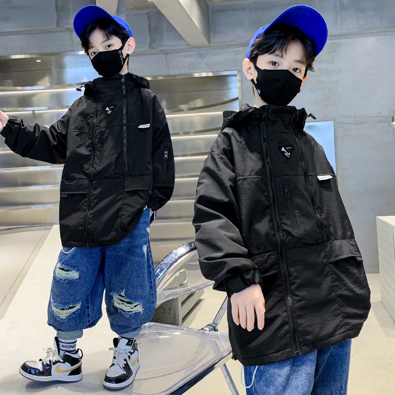 Boys' Jacket Style For Older Children, Spring Jacket For Boys, Trendy Streetwear Top - Image 5