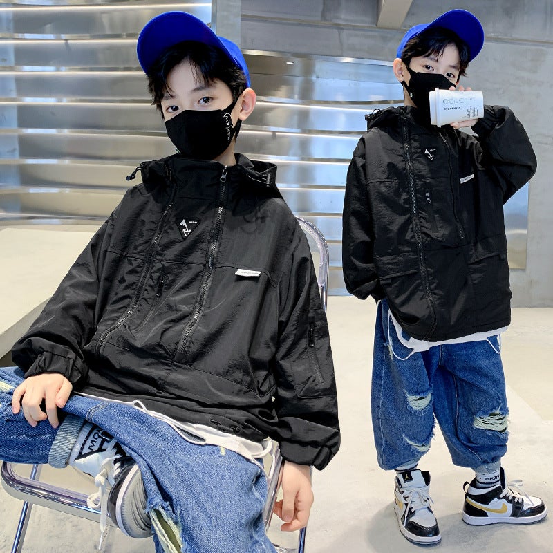 Boys' Jacket Style For Older Children, Spring Jacket For Boys, Trendy Streetwear Top - Image 3