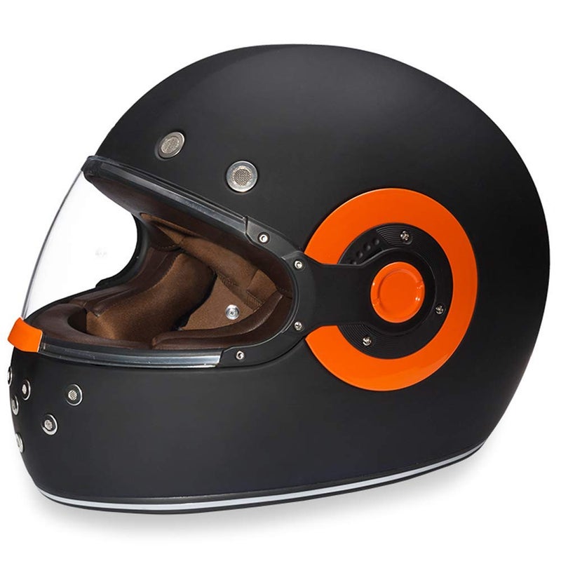Daytona Helmets Retro Full Face Motorcycle Helmet DOT Approved Vintage Helmet for Motorcycles Cruisers Scooters Mopeds Retro Motorcycle Helmets for Men Women and Youth - Image 3