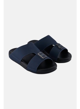 Algspar Men Slip On Arabic Sandals, Black  - Image 1