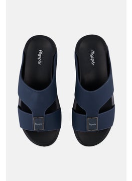 Algspar Men Slip On Arabic Sandals, Black  - Image 3
