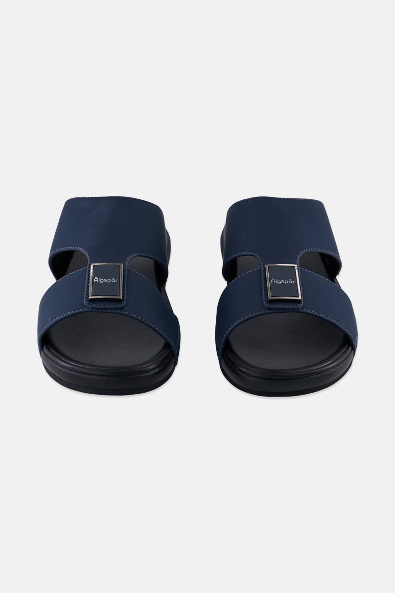 Algspar Men Slip On Arabic Sandals, Black - Image 4