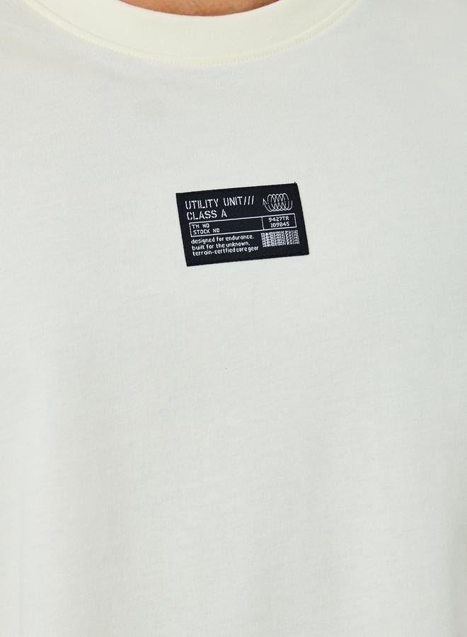 Styli Men Beige Graphic Print Oversized T-Shirt - Image 4