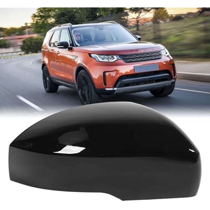 ريحني أغطية مرآة جانبية سوداء لامعة للرياضة L494 من 2014 إلى 2021 غطاء مرآة الأجنحة أغطية غطاء مرآة جانبية غطاء قاعدة المرآة الجانبية إكسسوارات الرؤية الخلفية الخارجية اليمنى - Image 2