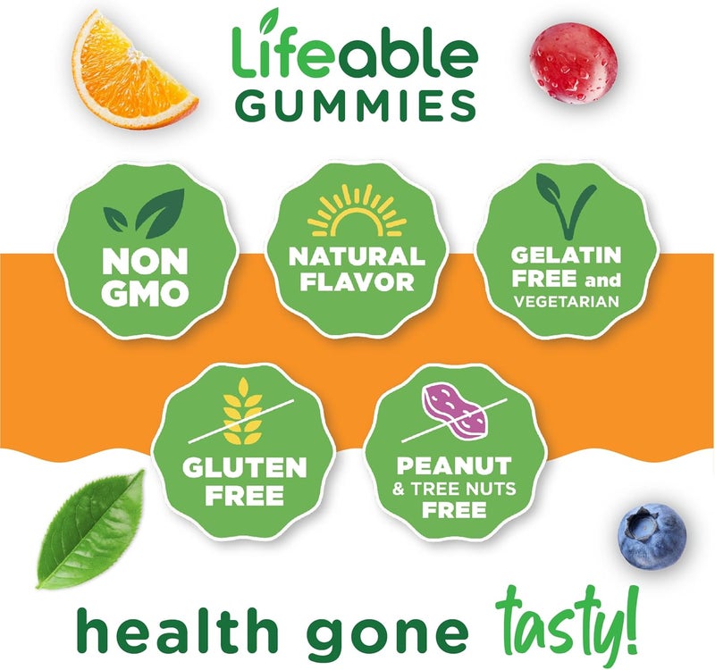 Lifeable Vitamin E Gummies  400 IU  Great Tasting Vitamin E Supplements  Skin Eye Health and Immune Function Support  VIT E for Adults Men Women  90 Gummies - Image 4