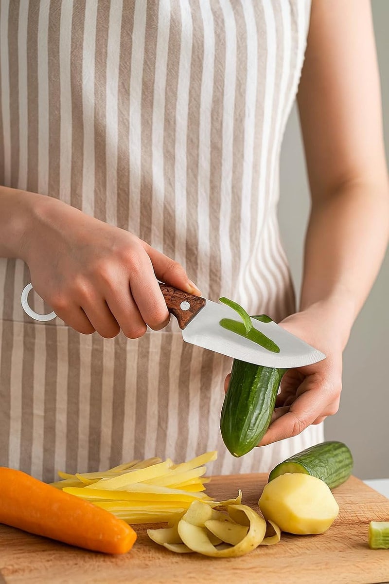 KniForia Utility Knife with ABS Handle & Protective Sheath | Compact Stainless Steel Blade for Kitchen Prep, Outdoor Tasks & Everyday Utility Ergonomic Grip Durable Build Portable for Home & Travel - Image 2
