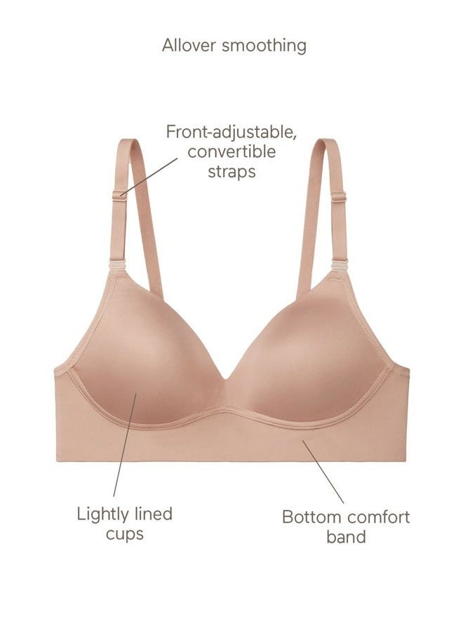 Warner's Women's Benefits Allover-Smoothing Bliss Wireless Lightly Lined Convertible Comfort Bra Rm1011w, Toasted Almond, 36C - Image 3