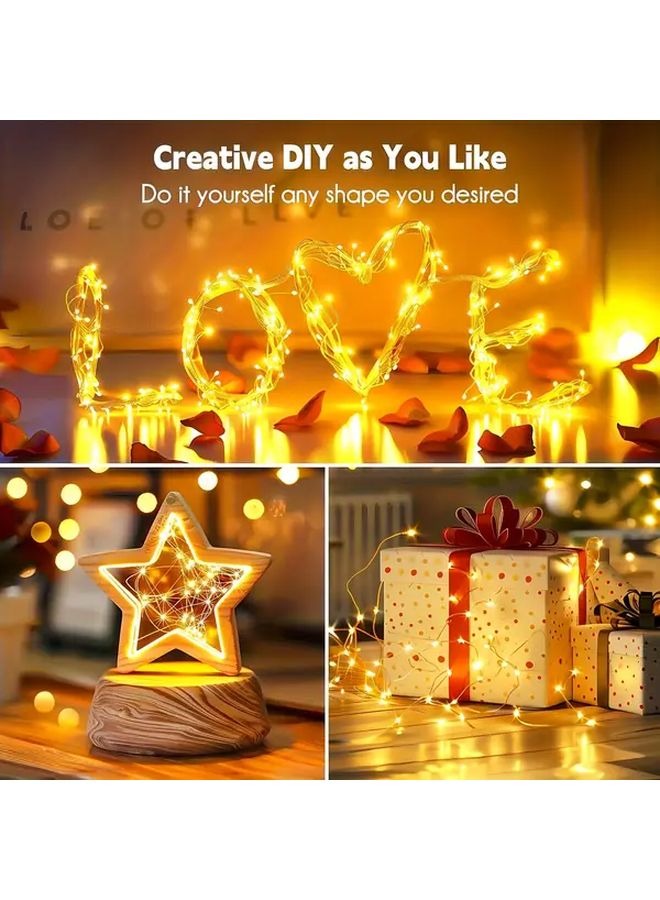 Christmas Battery Operated White Led Fairy Lights With Remote Control And Timer 8 Modes 196 85 Inch 50 Leds For Tree Ceiling Wreaths Weddings Decorations - Image 4