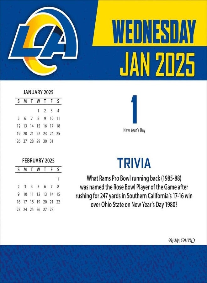 Turner Licensing Turner Sports Los Angeles Rams 2025 Box Calendar (25998053045) - Image 2