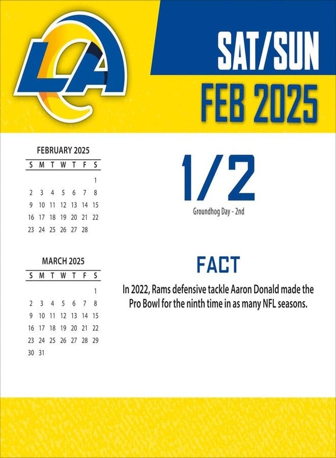 Turner Licensing Turner Sports Los Angeles Rams 2025 Box Calendar (25998053045) - Image 3