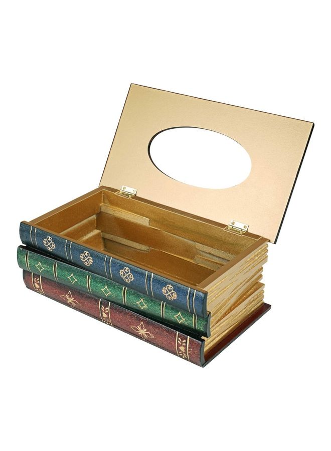 نيبمينينت حامل مناديل مائدة بتصميم كتاب كلاسيكي متعدد الألوان 25.5x14.5x10سم - Image 3