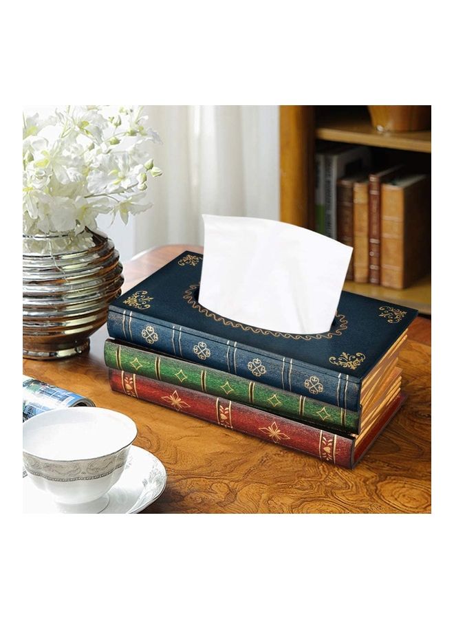 نيبمينينت حامل مناديل مائدة بتصميم كتاب كلاسيكي متعدد الألوان 25.5x14.5x10سم - Image 2