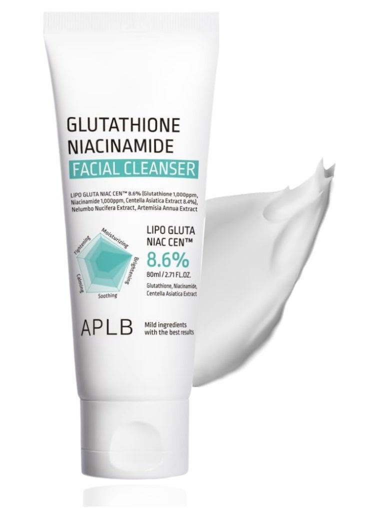 APLB Glutathione & Niacinamide Brightening Facial Cleanser – Deep Pore Clean, Dark Spot Care & Radiant Skin Formula - Image 1